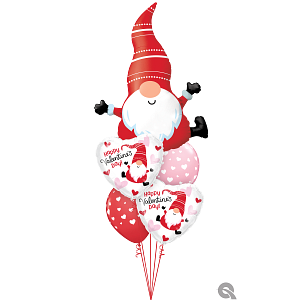Happy Valentine's Day Gnome Balloon Bouquet