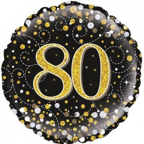 Black & Gold Age Fizz Balloon Bouquet | Ages 18 - 90 Available