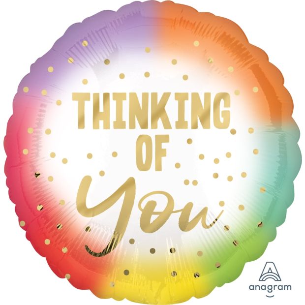 Thinking of You Ombre Foil Balloon