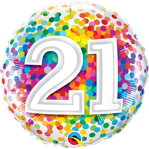 Age Birthday Confetti Balloon Gift | Age 18 - 100 Available