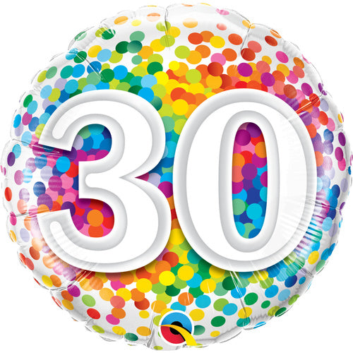 Age Birthday Confetti Balloon Gift | Age 18 - 100 Available