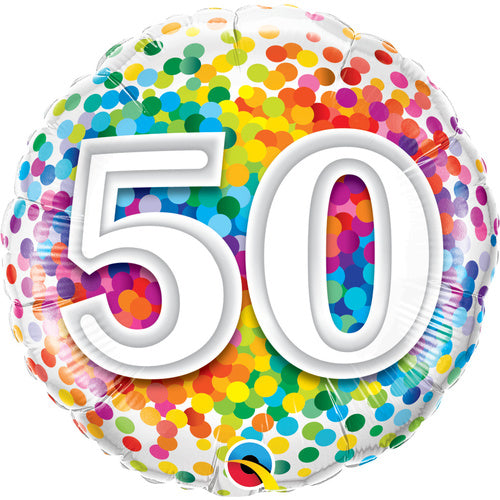 Age Birthday Confetti Balloon Gift | Age 18 - 100 Available