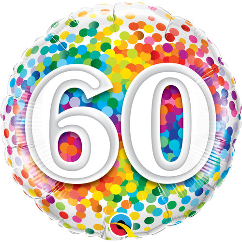 Age Birthday Confetti Balloon Gift | Age 18 - 100 Available