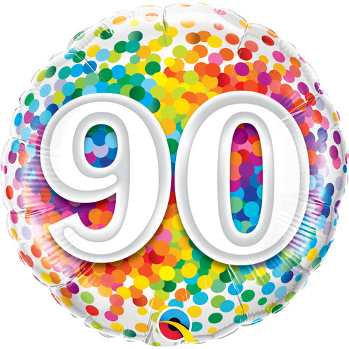 Age Birthday Confetti Balloon Gift | Age 18 - 100 Available