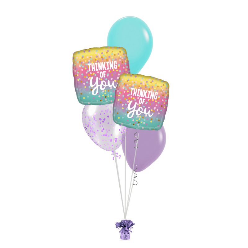 Thinking of You Confetti Balloon Bouquet