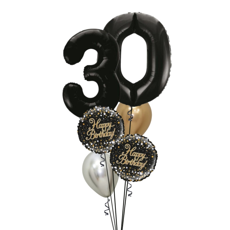 Double Number Balloon Arrangement | Available in Ages 10-90, Choose Your Colours