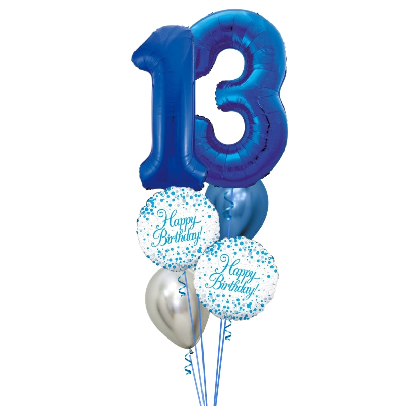 Double Number Balloon Arrangement | Available in Ages 10-90, Choose Your Colours