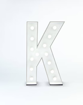 Light Up Letter | K