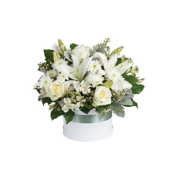 Fresh Flower Arrangement - Florist Choice Hat Box