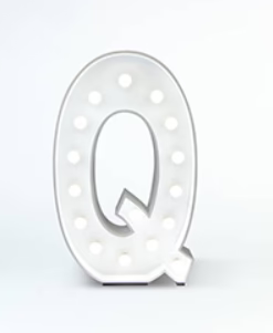 Light Up Letter | Q