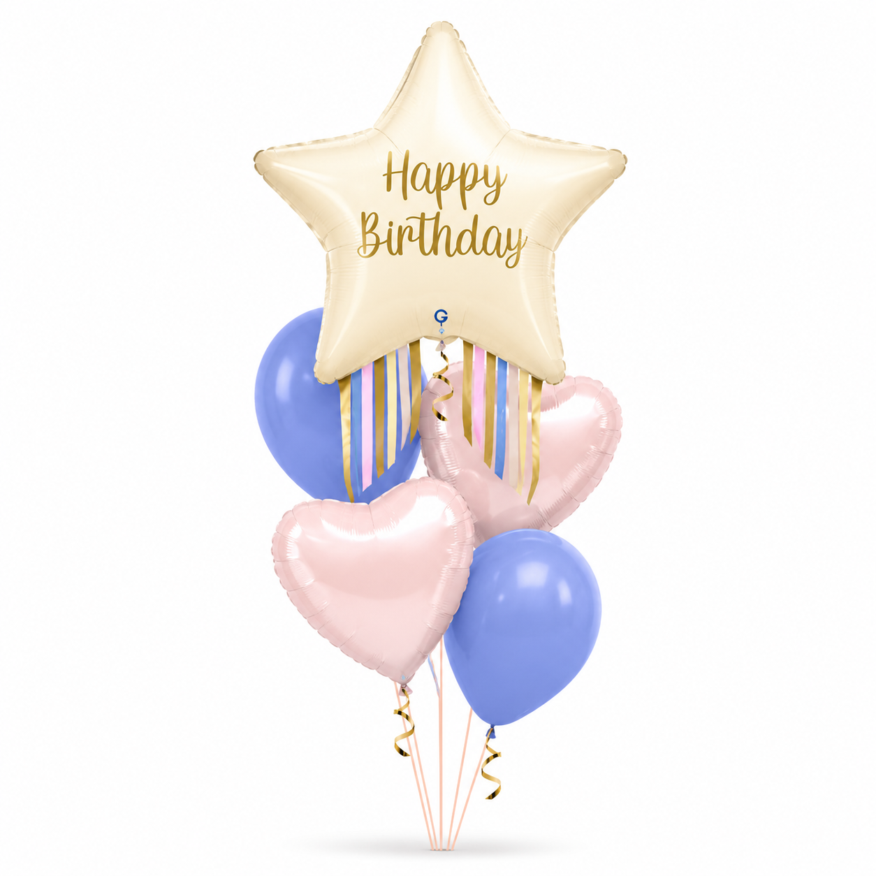 Starburst Birthday Balloon Bouquet