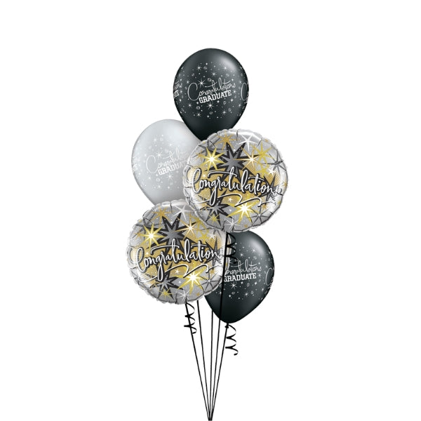 Elegant Graduation Congratulations Balloon Bouquet