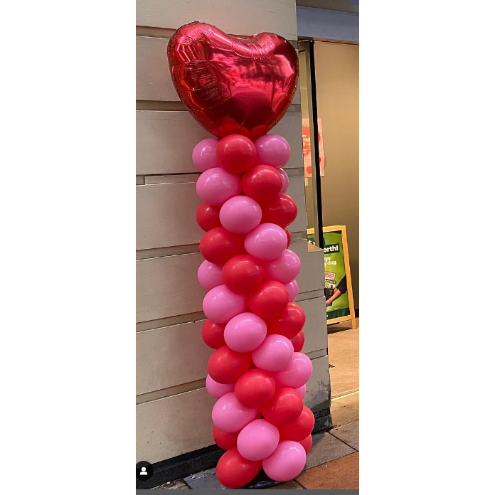 Valentines Day Promotional Balloon Column