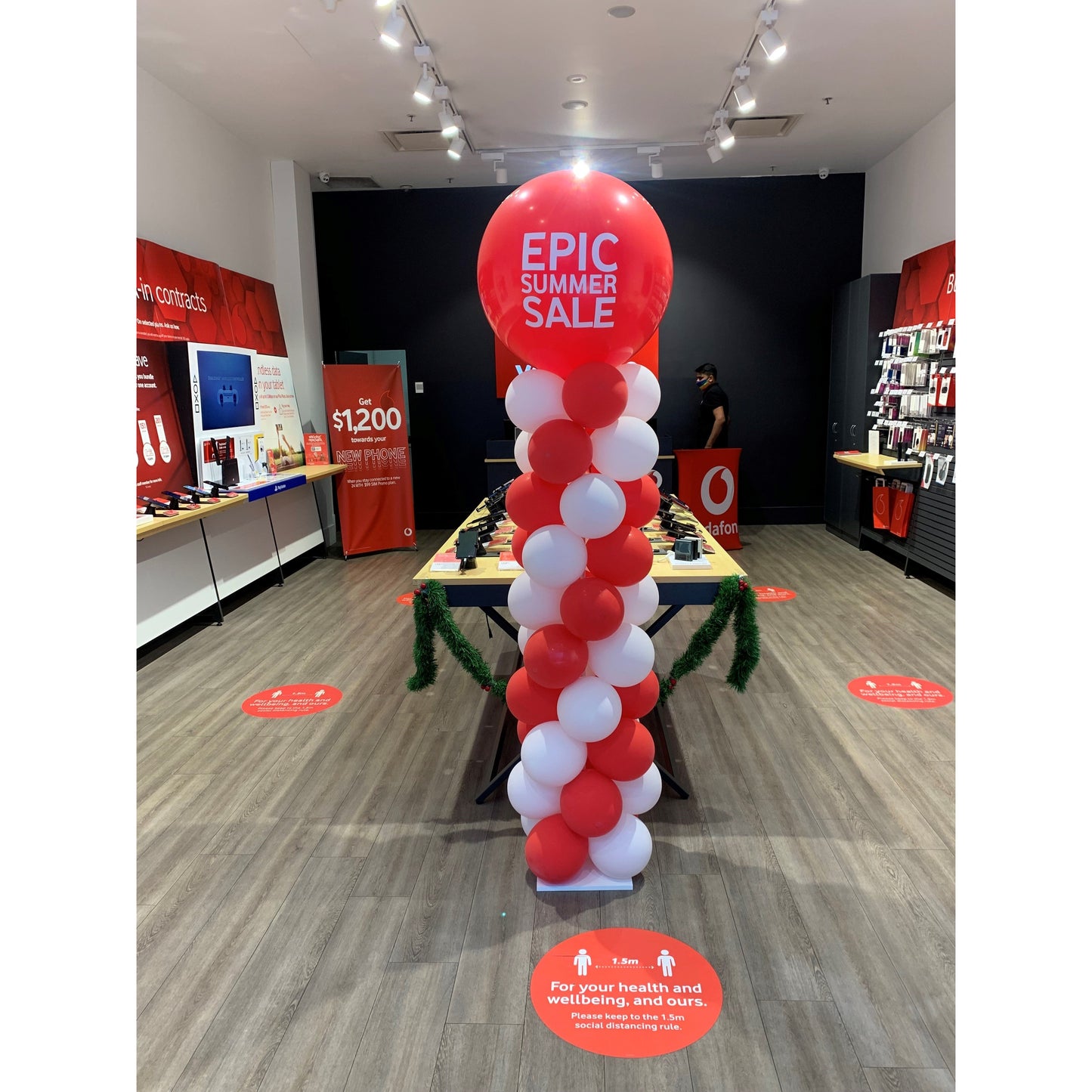 Column with Jumbo Branded Customised topper