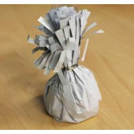 White Mylar Balloon Weight