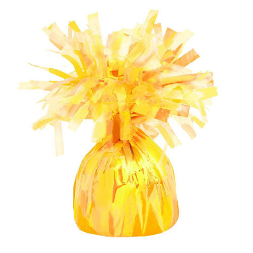 Yellow Mylar Balloon Weight
