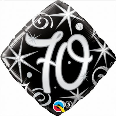 70 Elegant Sparkles Foil Balloon Arrangement - Number Balloon
