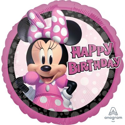 Minnie Happy Birthday Foil Balloon