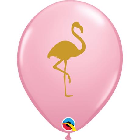 5 x Flamingo Latex Balloons