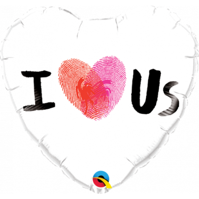 I Heart Us Foil Balloon