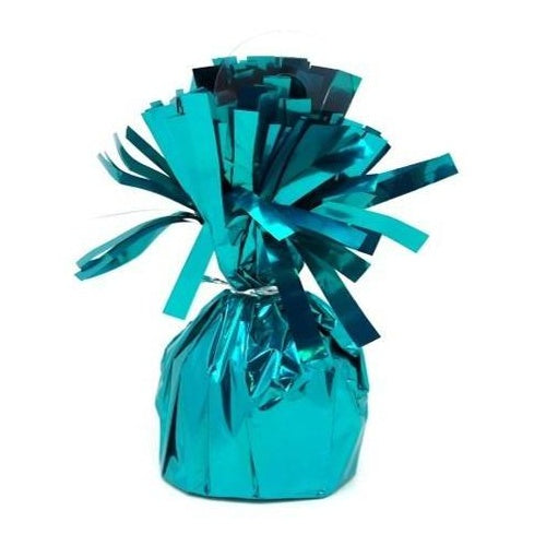 Teal Mylar Balloon Weight