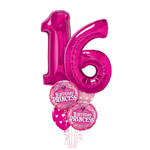 Birthday Princess Balloon Gift - Select Any Age