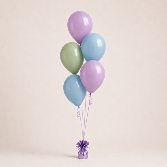 5 Balloon Table Arrangement (10-12 hours float time)