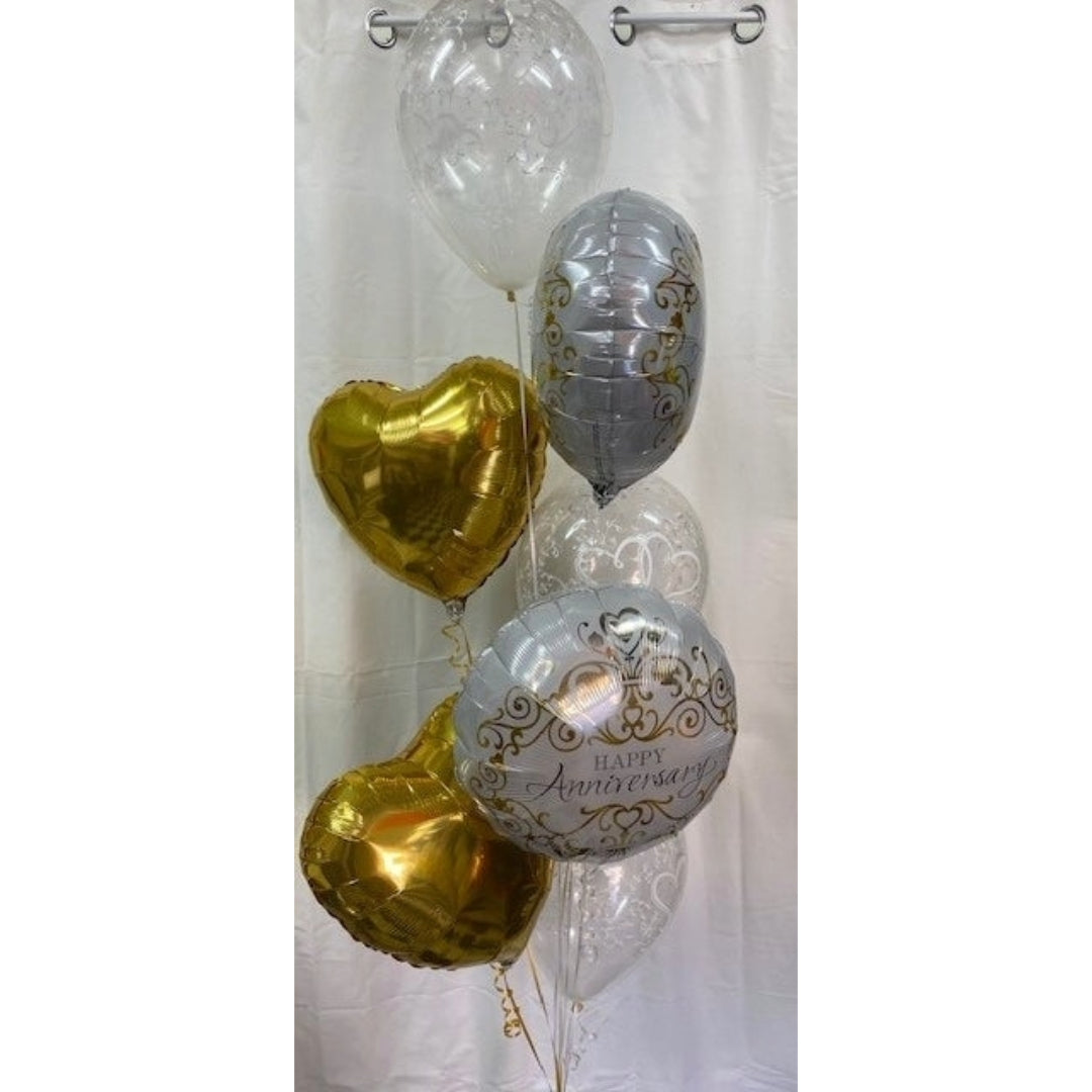 Anniversary Gold Balloon Bouquet