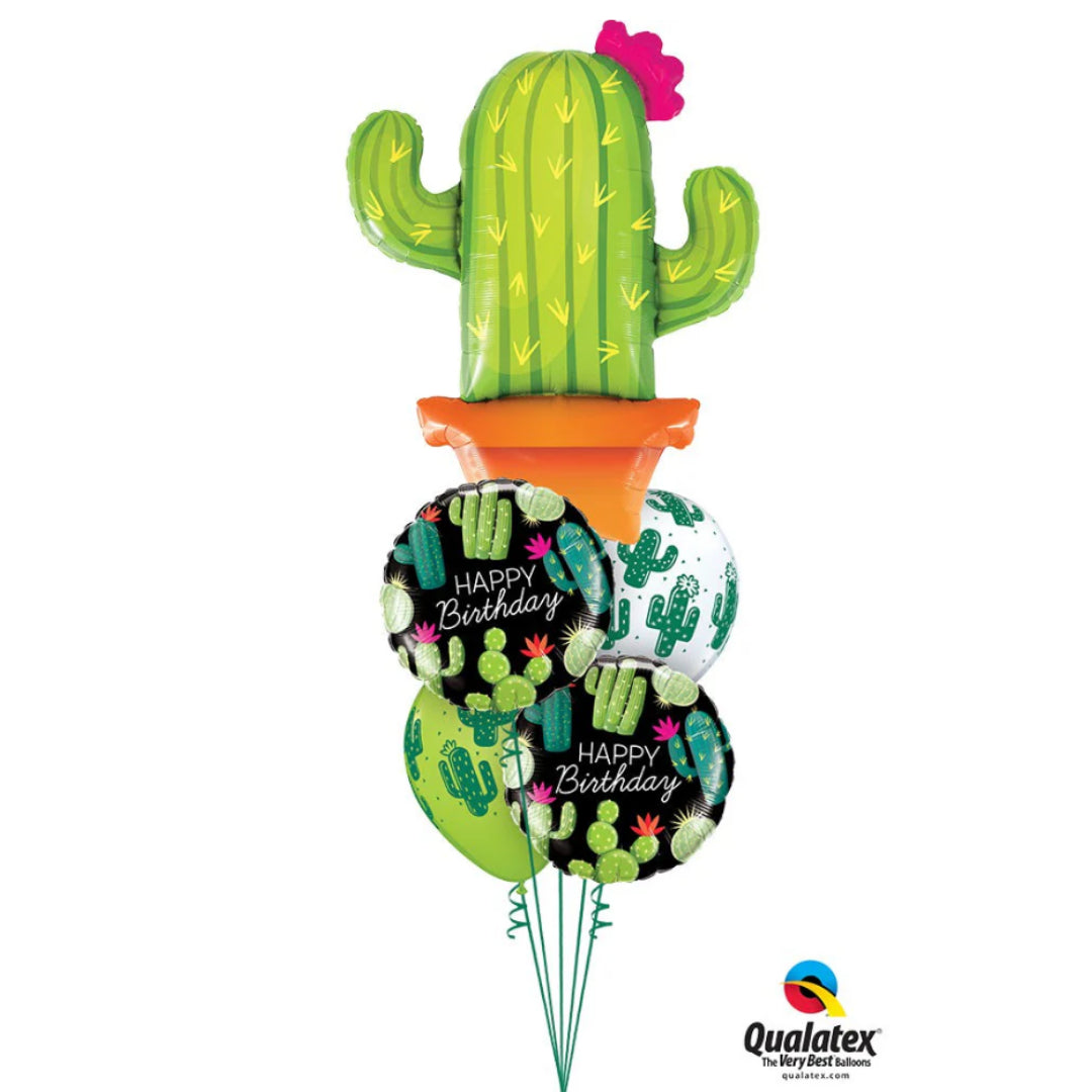 Happy Birthday Cacti Balloon Bouquet