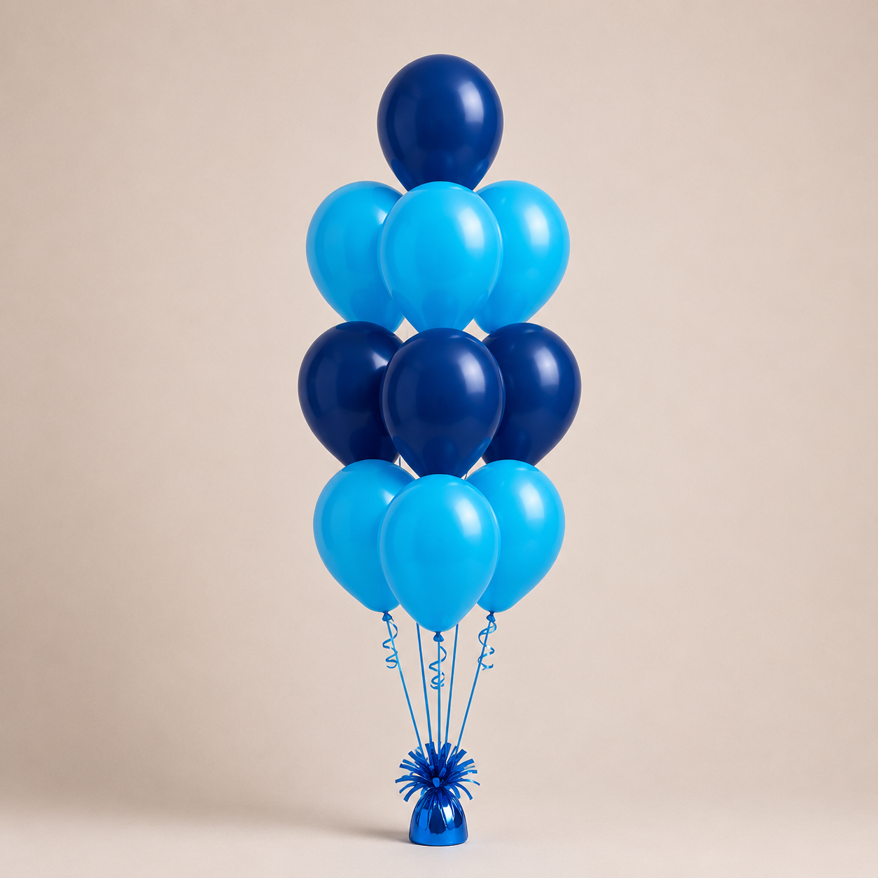 State Of Origin NSW 10 Balloon Stacked Floor Arrangement