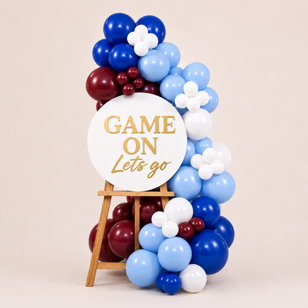 State of Origin Personalised Easel with Balloon Garland