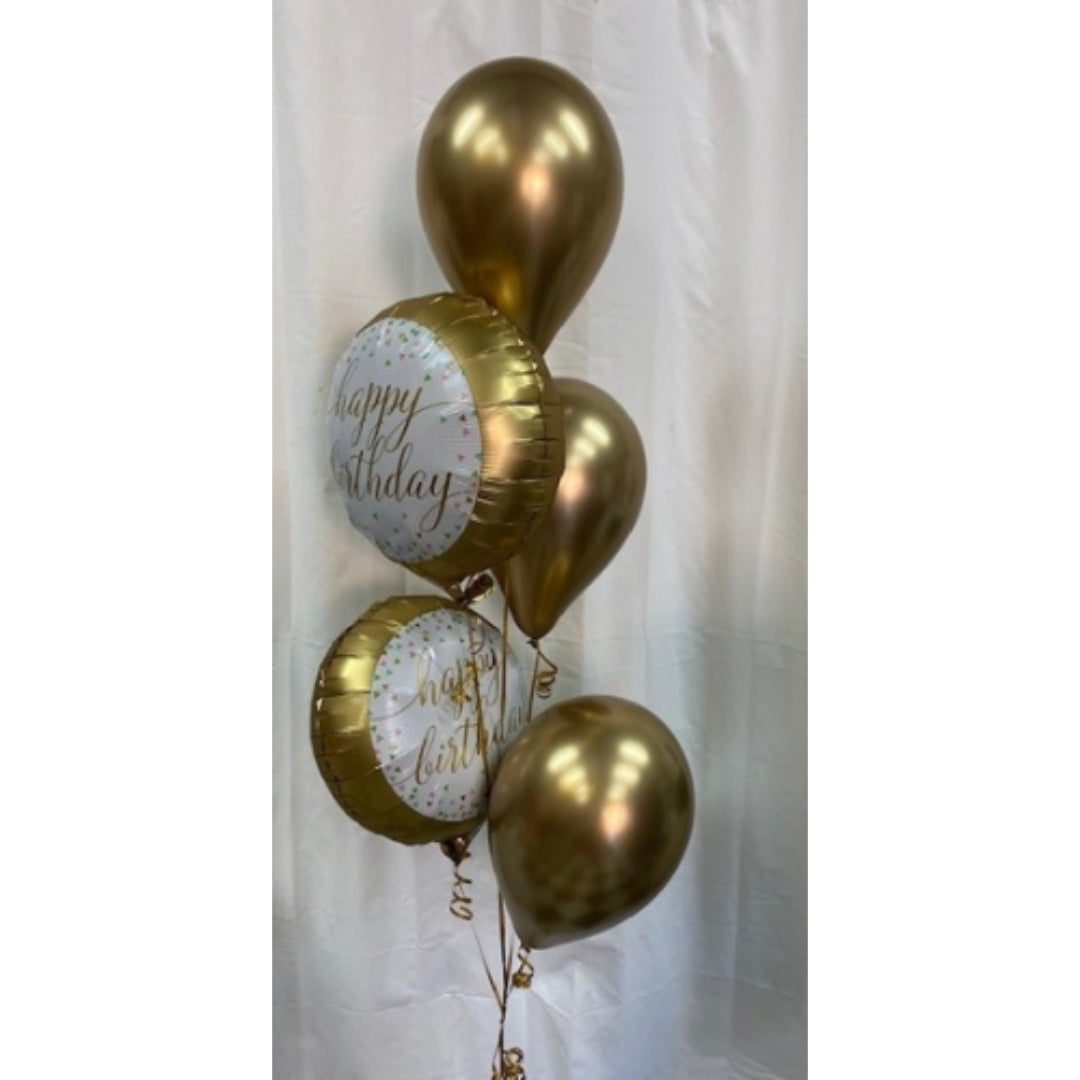 Chrome Gold Birthday Bouquet