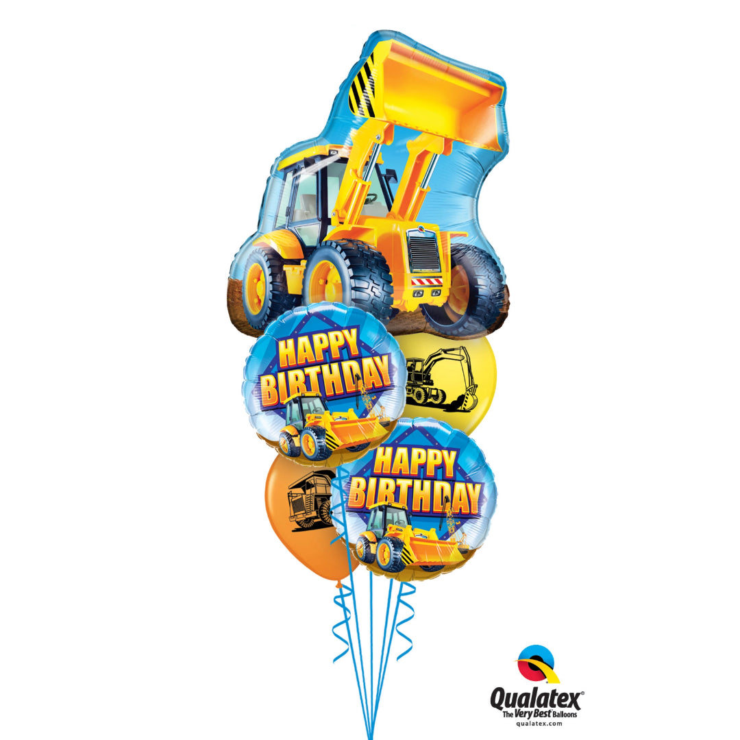 Construction Birthday Balloon Gift