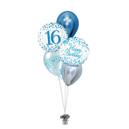 Blue Age Fizz Balloon Bouquet | Ages 16 - 90 Available