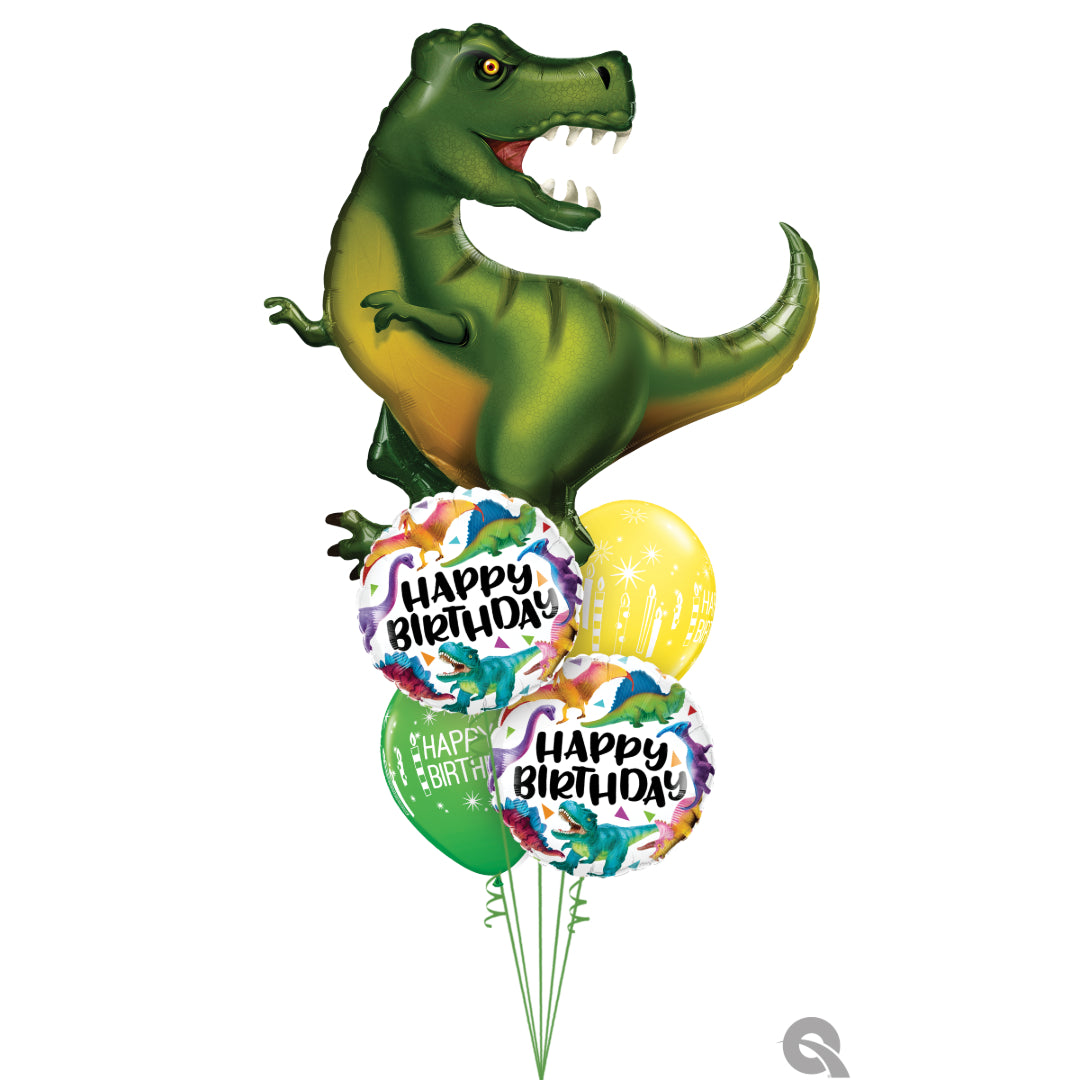 T Rex Dinosaur Birthday Balloon Bouquet