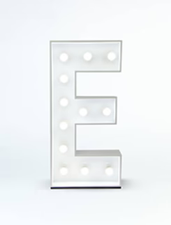 Light Up Letter | E