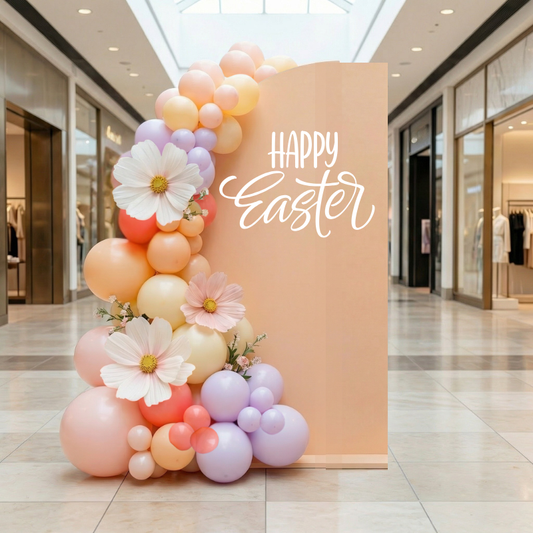 Easter Single 2.1m Sail Backdrop with Garland