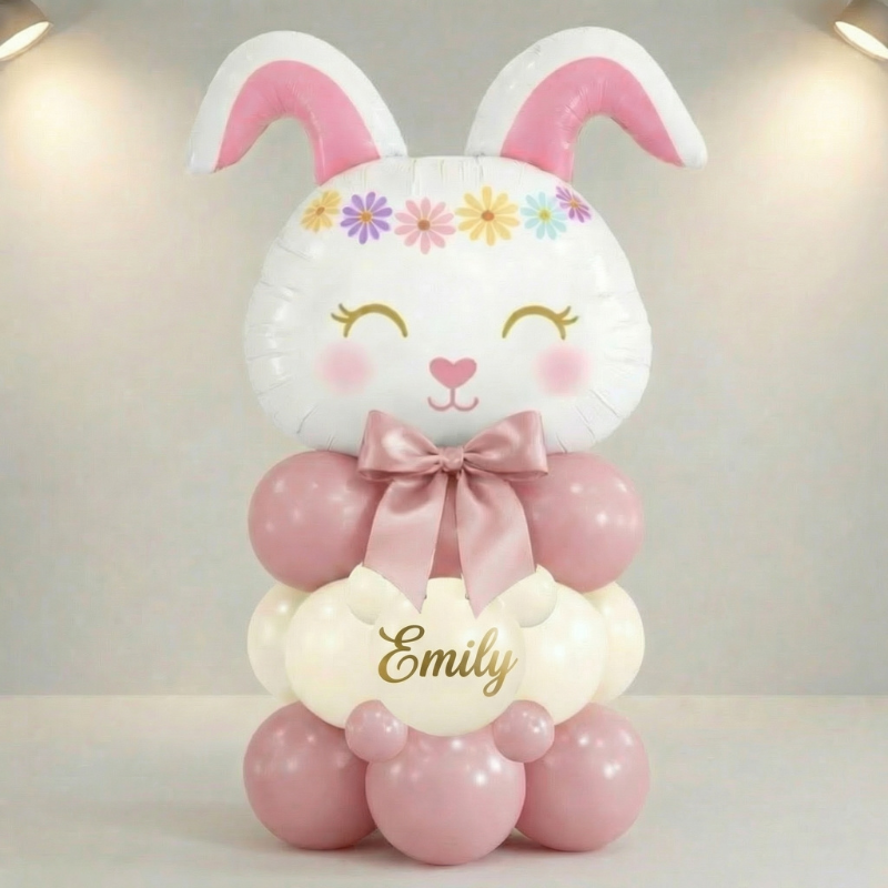 Personalised Easter Bunny Balloon Marquee