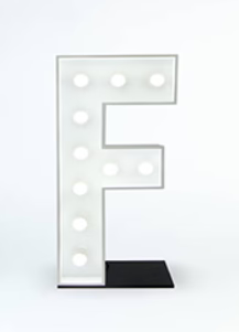 Light Up Letter | F