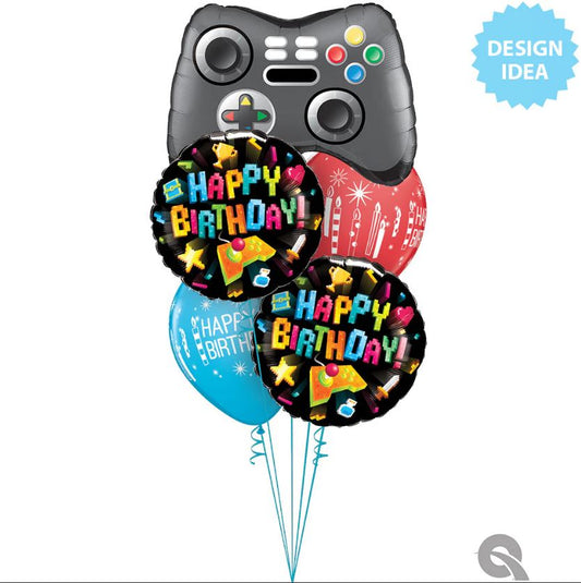 Game On! Gaming Birthday Balloon Bouquet