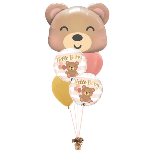 Hello Baby Bear Balloon Bouquet