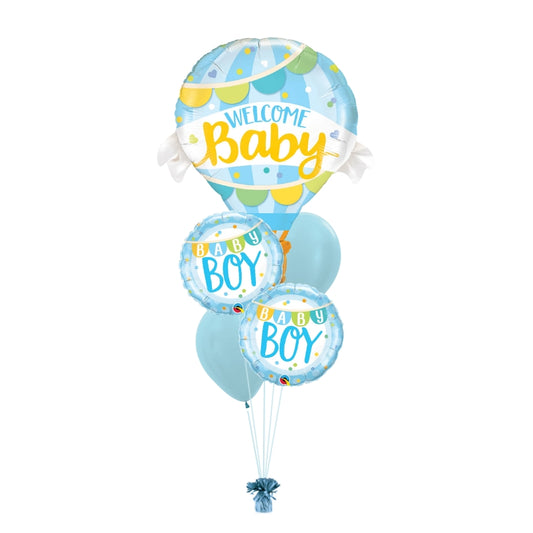 Welcome Baby Boy Balloon Bouquet