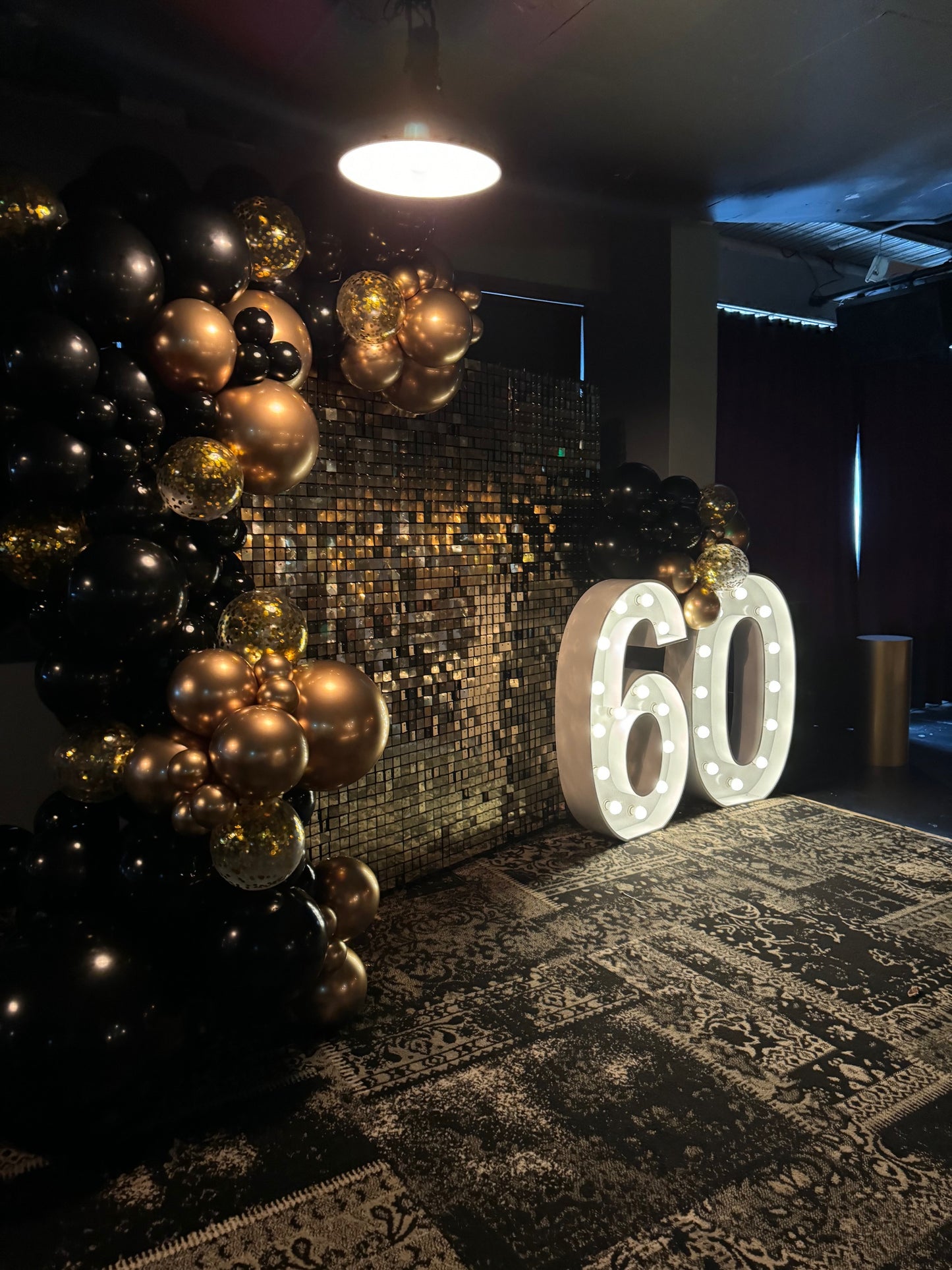 Shimmer Wall, Age Light Up Numbers & Balloon Package