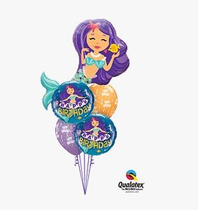 Mermaid Birthday Balloon Bouquet