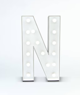 Light Up Letter | N