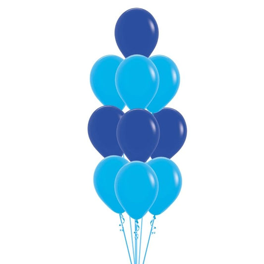 State Of Origin NSW 10 Balloon Stacked Floor Arrangement