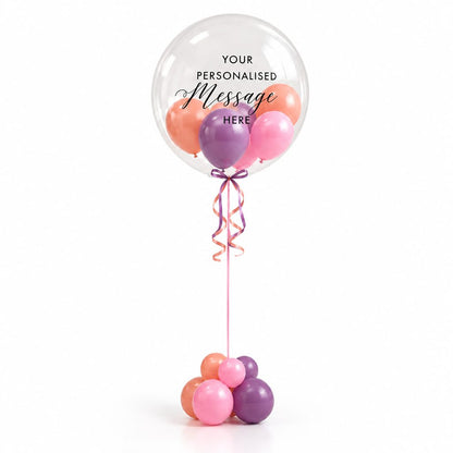 Personalised Bubble Balloon Filled with Mini Balloons