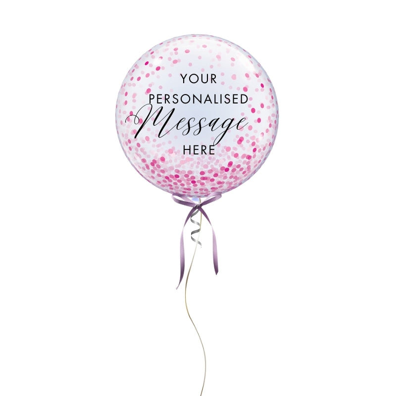 Personalised Printed Confetti Bubble Balloon