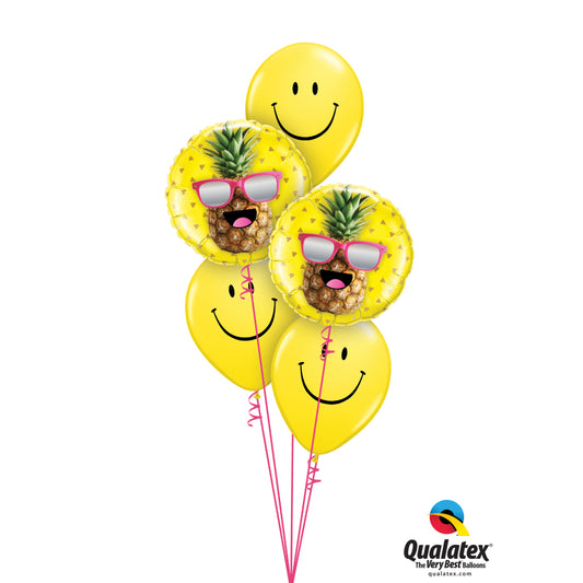 Pineapple Smiles Balloon Bouquet