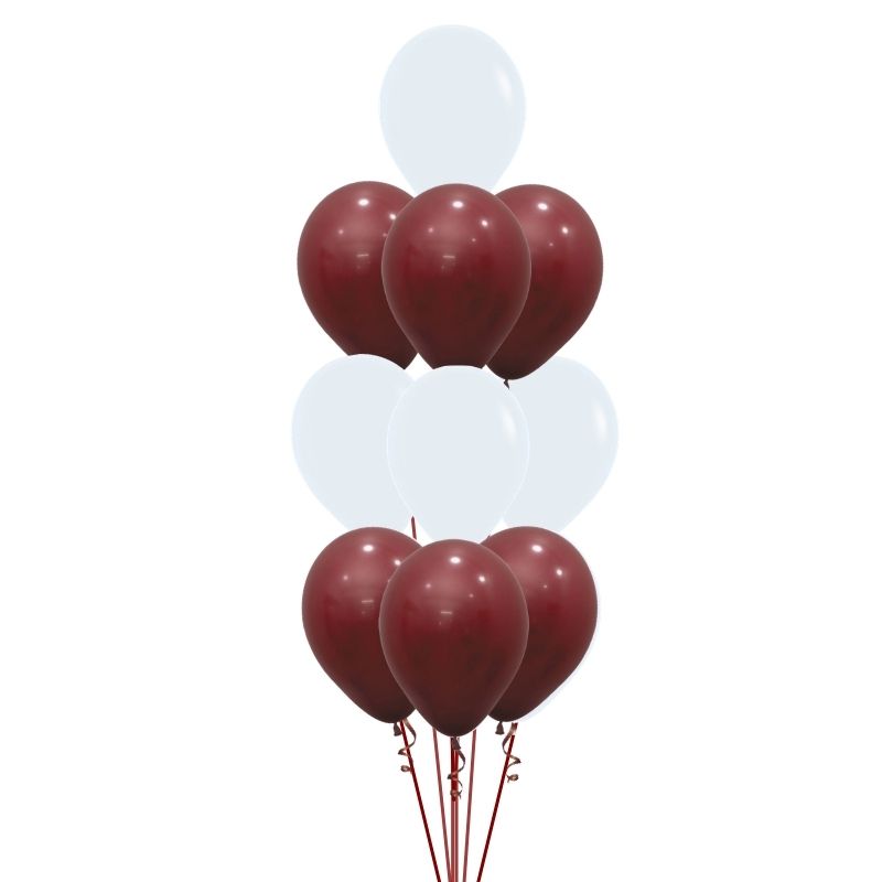 State Of Origin QLD 10 Balloon Stacked Floor Arrangement